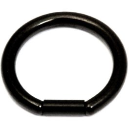 PVD Black Steel Bar Closure Ring