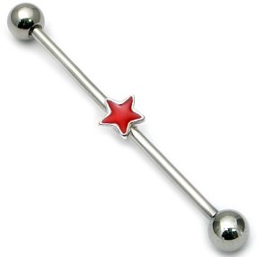 Industrial Scaffold Barbell - Red Star