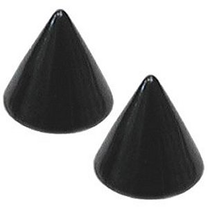 PVD Black Cones (2-pack)