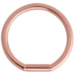 PVD Rose Gold on Steel Bar Closure Ring