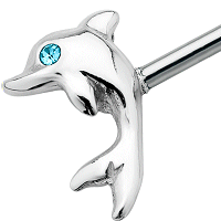 Dolphins Nipple Barbell