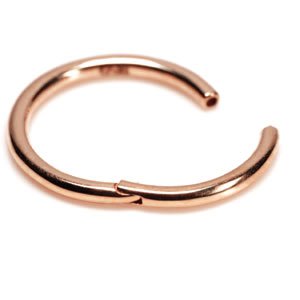 1.0mm Gauge 18ct Rose Gold Hinged Segment Ring
