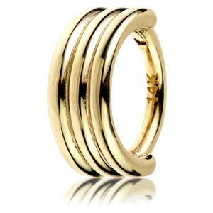 9ct Yellow Gold Multi-Band Hinged Ring