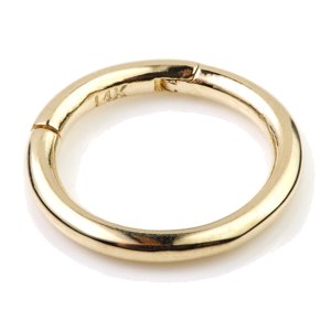 1.6mm Gauge 14ct Yellow Gold Hinged Segment Ring
