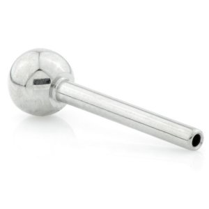 1.0mm Gauge Threadless Titanium Barbell With One Fixed Ball