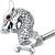 Dragon Nipple Barbell with Tail - view 2