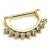 Jewelled PVD Gold Nipple Clicker - view 1