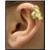 PVD Gold Leaf Ear Cuff - view 2
