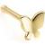 14ct Gold Butterfly Nose Bone - view 2