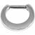 Plain Steel Septum Clicker Ring - view 1