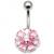 Jewelled Flower Belly Bar - view 5