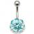 Jewelled Flower Belly Bar - view 4