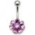 Jewelled Flower Belly Bar - view 2