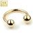 1.0mm Gauge 9ct Gold Circular Barbell - view 1