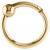 Hinged PVD Gold on Steel Ball Closure Ring - view 1