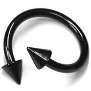1.2mm Gauge PVD Black on Steel Coned Spiral