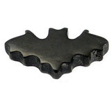 PVD Black Bat Dermal Anchor Attachment - Internally-Threaded