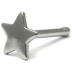 Steel Star Nose Bone