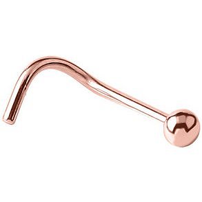 PVD Rose Gold on Steel Ball Nose Stud