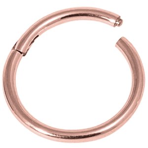 1.2mm Hinged PVD Rose Gold on Steel Smooth Segment Ring
