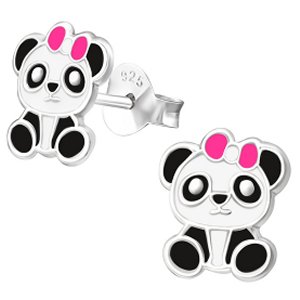 925 Sterling Silver Panda Ear Studs