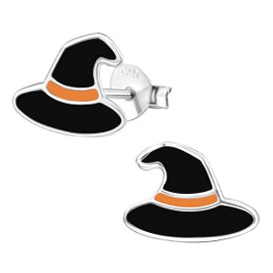 925 Sterling Silver Witch Hat Ear Studs