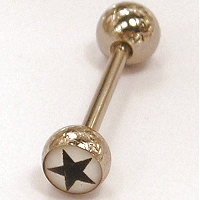 Steel Picture Barbell - Star