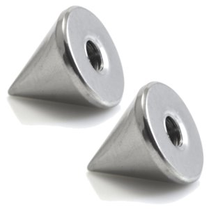 Steel Cone Threaded Tops (2-pack)