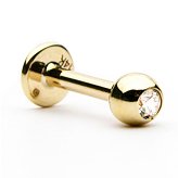 14ct Gold Jewelled Labret