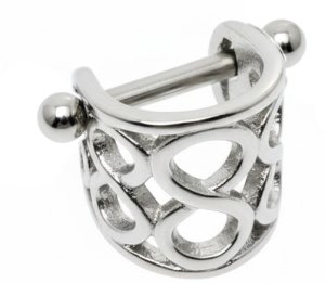 Steel Infinity Upper Ear Cuff