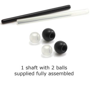 2.4mm Gauge Barbell Retainer with Push Fit Balls