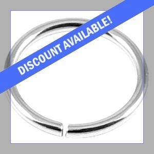 9 Carat White Gold Continuous Ring