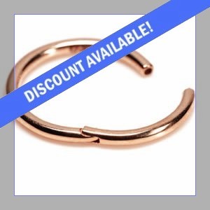 1.2mm Gauge 14ct Rose Gold Hinged Segment Ring