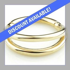 14ct Yellow Gold Double Band Hinged Ring