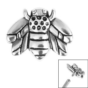 1.2mm Gauge Titanium Bee Attachment - Internally-Threaded