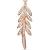 Rose Gold-Plated Feathery Petals Belly Bar - view 2