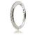 9ct White Gold Jewelled Eternity Hinged Ring - view 1