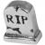 RIP Headstone Steel Barbell - view 2