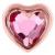 PVD Rose Gold Jewelled Heart Ear Stud - view 2