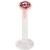 Bioflex Push-on Labret with PVD Rose Gold Encased Jewel - view 1