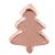 Rose Gold on Steel Christmas Tree Nose Stud - view 2