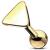 PVD Gold on Steel Triangle Ear Stud - view 1