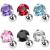 Triple Pack of Round Jewel Ear Studs - view 2