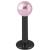 1.2mm Gauge PVD Black on Steel Labret with Pearl Ball - view 1