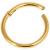 1.0mm Hinged 18ct Gold-Plated Steel Segment Ring - view 1
