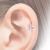 Jewelled Ear Stud - Flower - view 3
