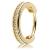 9ct Yellow Gold Channel Jewel Hinged Ring - view 1
