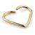 14ct Yellow Gold Heart-Shaped Continuous Ring - view 2