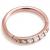 Jewelled PVD Rose Gold Hinged Ring - view 1