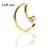 14ct Yellow Gold Moon-Shaped Jewelled Continuous Ring - view 1